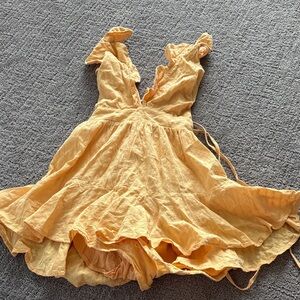 Yellow Ruffled Sundress